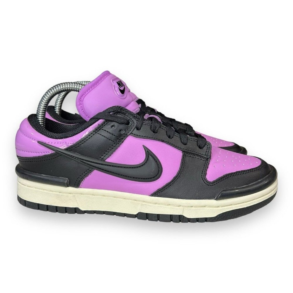 Nike Women's Dunk Low‎ Twist Size 7.5 "Rush Fuchsia" (DZ2794-500) Shoes EUC